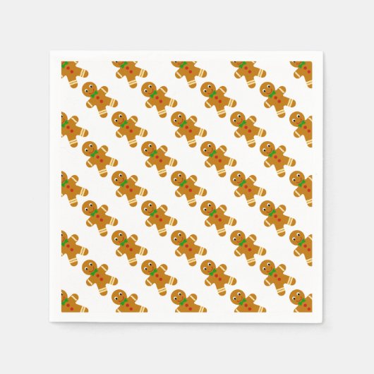 Gingerbrood Man Servet (Voorkant)