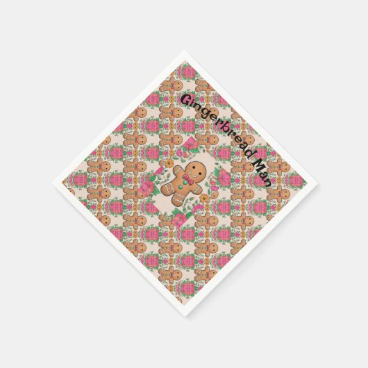 Gingerbrood Man Servet (Hoek)