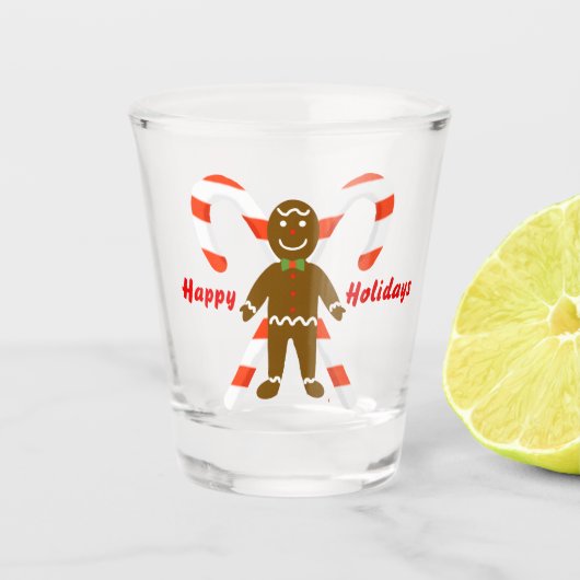 Gingerbrood Man Shot Glass Shot Glas (Voorkant)
