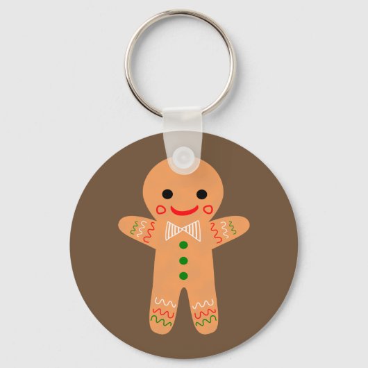 Gingerbrood Man Sleutelhanger (Voorkant)