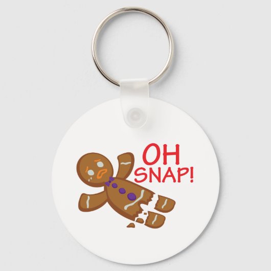 Gingerbrood Man Sleutelhanger (Voorkant)