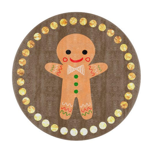 Gingerbrood Man Snijplank (Voorkant)