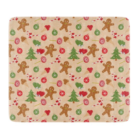 Gingerbrood Man, Snoep en ijs Snijplank (Voorkant)