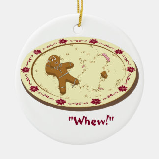 Gingerbrood Man Survives! Keramisch Ornament