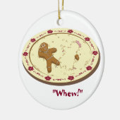 Gingerbrood Man Survives! Keramisch Ornament (Links)