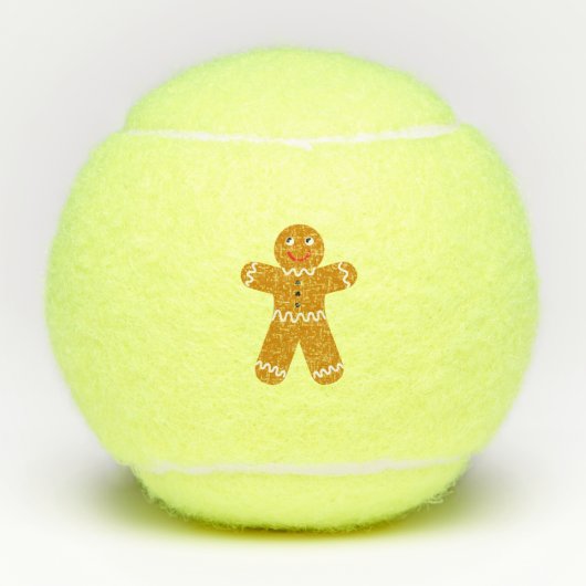 Gingerbrood Man Tennisballen (Voorkant)