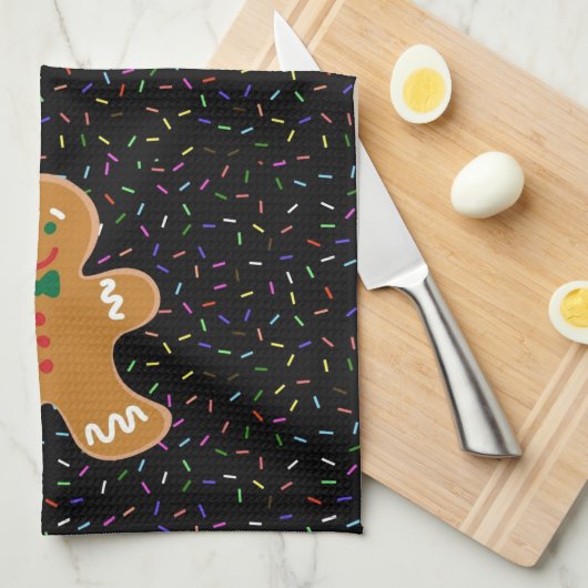 Gingerbrood Man  Theedoek (Quarter Fold)