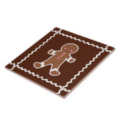 Gingerbrood Man Trivet Tegel Tegeltje (Zijkant)