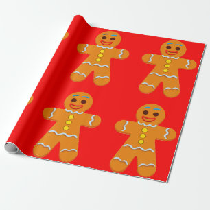 Gingerbrood Man — Verpakkingspapier Cadeaupapier