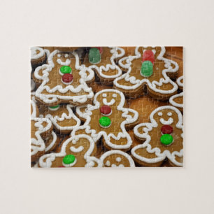 Gingerbrood Mannen Legpuzzel