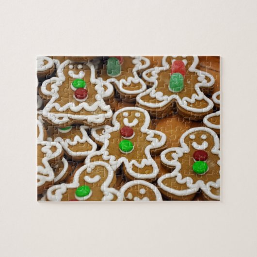 Gingerbrood Mannen Legpuzzel (Horizontaal)