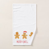 Gingerbrood Mannen Patroon Bad Handdoek (Handdoek)