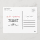 Gingerbrood Mannen Sweet Holiday Briefkaart (Achterkant)