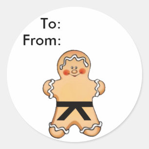 Gingerbrood Martist Gift Label