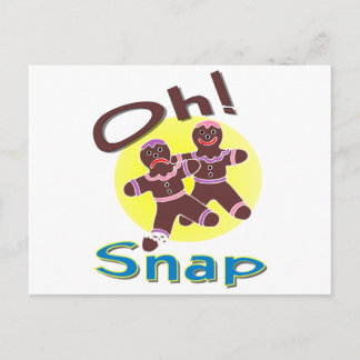 Gingerbrood Men Oh Snap Briefkaart