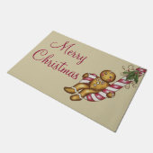 Gingerbrood Merry Kerstmis Welkom Doormat Rug Deurmat (Schuin)