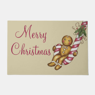 Gingerbrood Merry Kerstmis Welkom Doormat Rug Deurmat