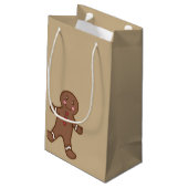 Gingerbrood met kerstcadeautas klein cadeauzakje (Achterkant Gekanteld)