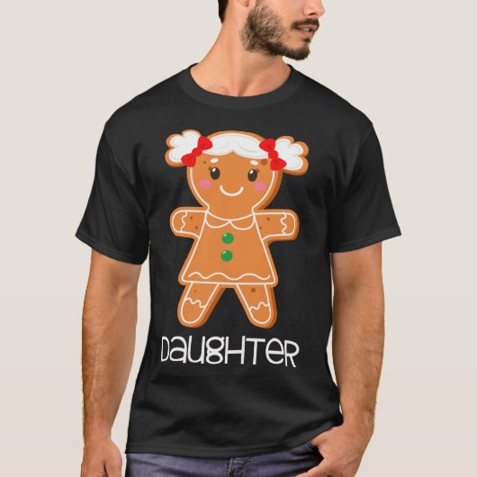 Gingerbrood met kerstcadeautjes die overeenkomen m t-shirt (Voorkant)