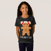 Gingerbrood met kerstcadeautjes die overeenkomen m t-shirt (Voorkant volledig)