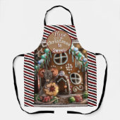 Gingerbrood met kerstmis schort (Voorkant)