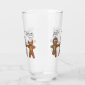 Gingerbrood Mijn been Hurts Humor Beer Glas (Rechts)