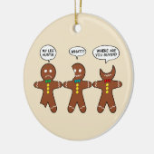 Gingerbrood Mijn been Hurts Humor Keramisch Ornament (Links)