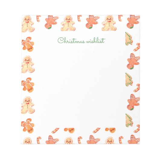 Gingerbrood Notitieblok (Voorkant)