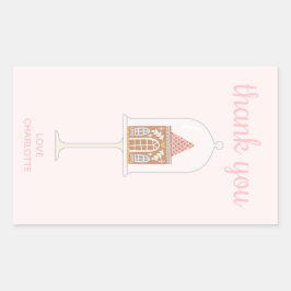 Gingerbrood Partij Dank u wel Rechthoekbokkers Rechthoekige Sticker