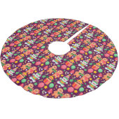 Gingerbrood Polyester Tree Skirt Kerstboom Rok (Gekanteld)