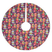 Gingerbrood Polyester Tree Skirt Kerstboom Rok (Voorkant)