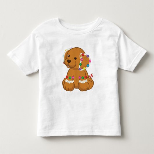 Gingerbrood Puppy Kinder Shirts (Voorkant)