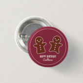 Gingerbrood Ronde Button 3,2 Cm (Voorkant /achterkant)