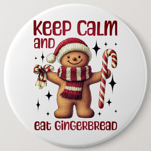 Gingerbrood Ronde Button 6,0 Cm (Voorkant)
