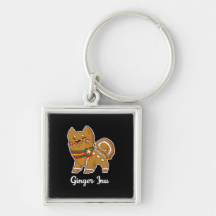 Gingerbrood shiba inu   Dog gift voor kerstmis Sleutelhanger
