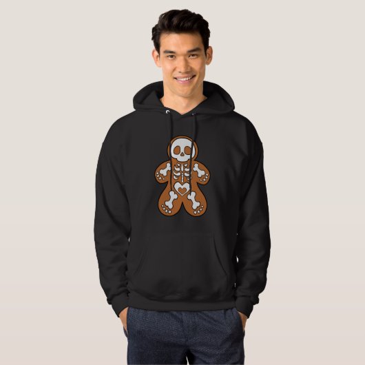 Gingerbrood Skeleton Man Hoodie (Voorkant volledig)
