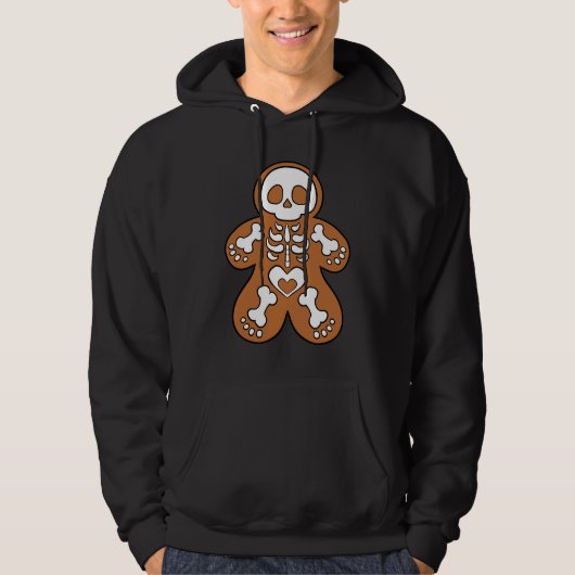 Gingerbrood Skeleton Man Hoodie (Voorkant)