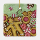 Gingerbrood Snoep Cookie Ornament (Achterkant)