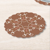 Gingerbrood Snowflake Onderzetters (Gekanteld)