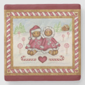 Gingerbrood Stone Onderzetter (Voorkant)