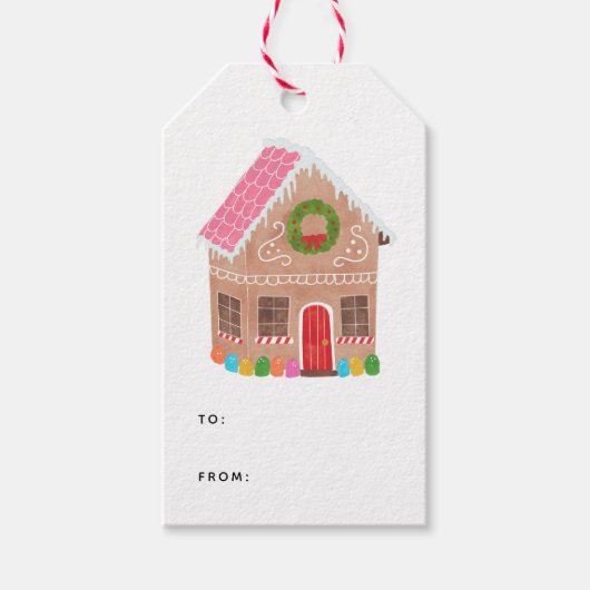 Gingerbrood Street Cadeaulabel (Voorkant)
