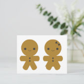 Gingerbrood Sweethearts Briefkaart (Staand voorkant)