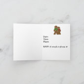 Gingerbrood Uitnodiging voor feestdag mannen (Binnen)