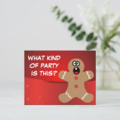 Gingerbrood voor de beste kerstgasten uitnodiging briefkaart (Staand voorkant)