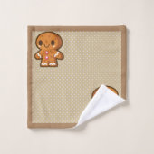 Gingerbrood voor mannen bad handdoek (Wasdoekje)