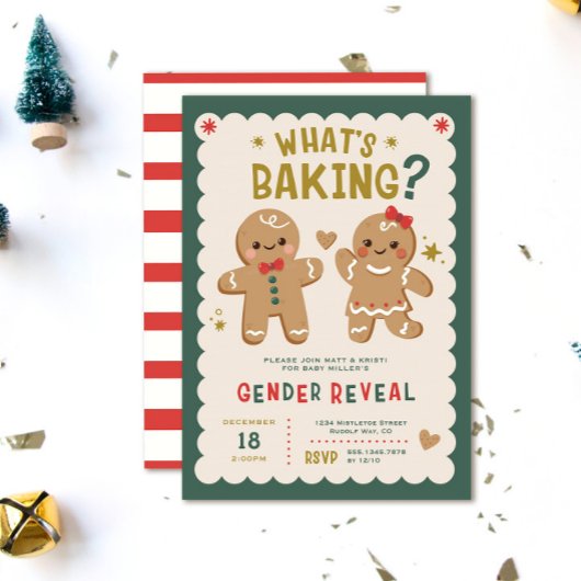 Gingerbrood Wat is het kerstcadeautje? Kaart