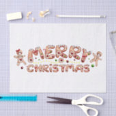 Gingerbrood Waterverf Winterkerst Tissuepapier (Craft)