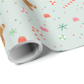 Gingerbrood wenst cadeaupapier (Rol Hoek)