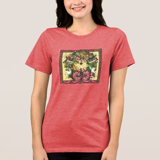 Gingerbrood Wreath Shirt (Voorkant)