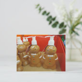 Gingerbrood Zeep Dispenser Briefkaart (Staand voorkant)